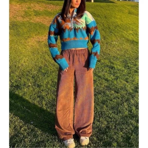 BDG Urban Outfitters XS Sweater Jesse Landscape Extra Small - Picture 2 of 11